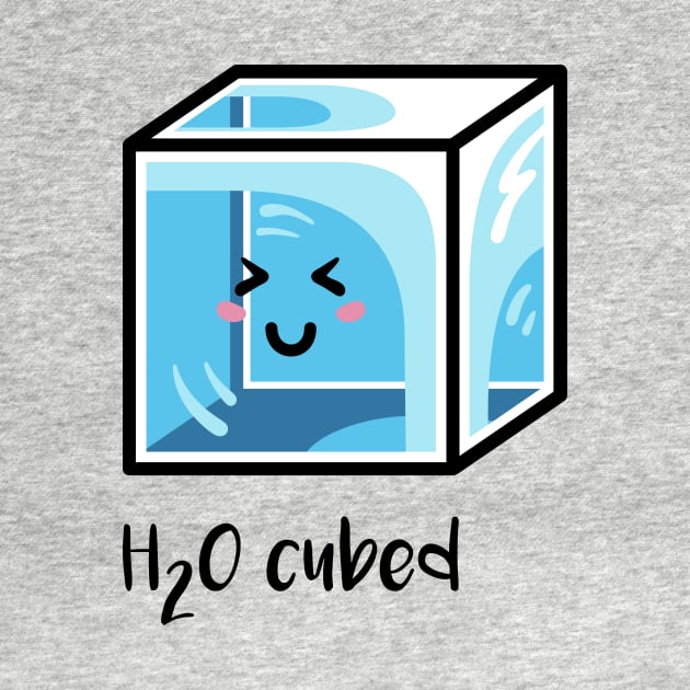 H2O Cubed Ice Block Chemistry Science Joke by freeves